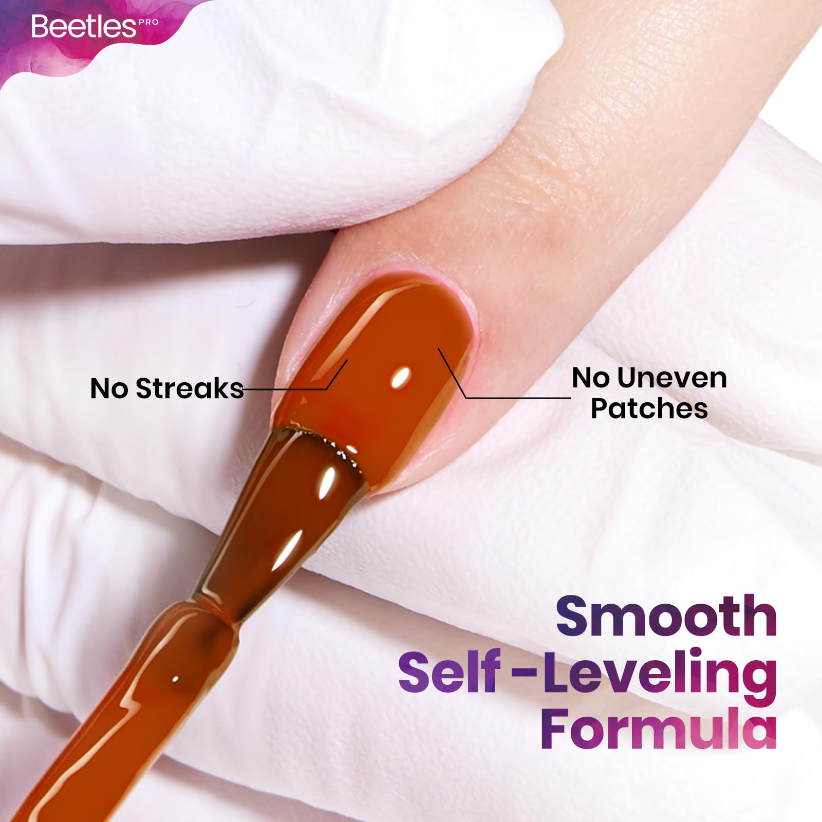Beetles Pro Orange Gel Polish - Burn After Feeling, Burnt Orange Color 20ML Gel Polish, UV Nail Lamp Cure Needed Nail Arts Salon-Quality Shine Long Lasting
