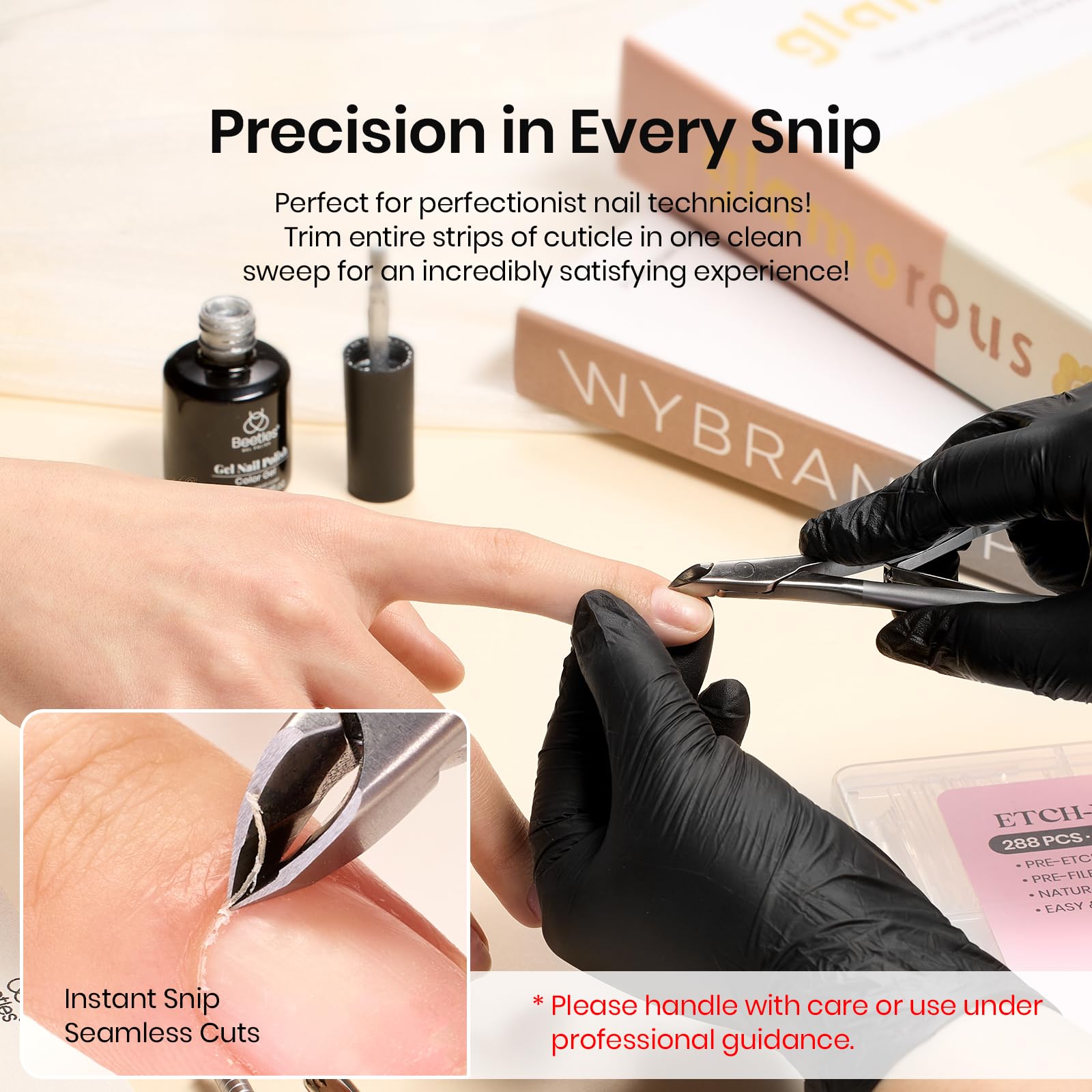 Professional Grade - Beetles Cuticle Nippers Professional Trimmer