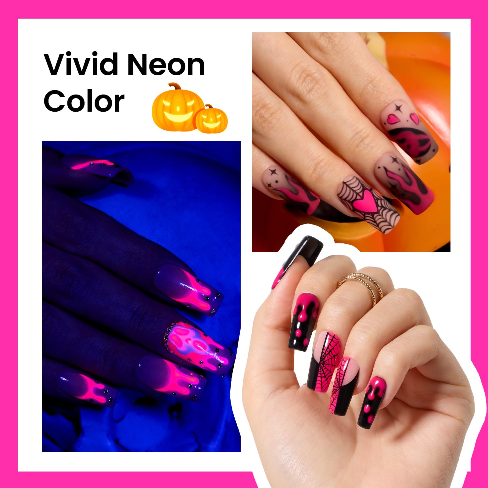 Neon Pink |15ml Gel Polish Summer Nail Designs
