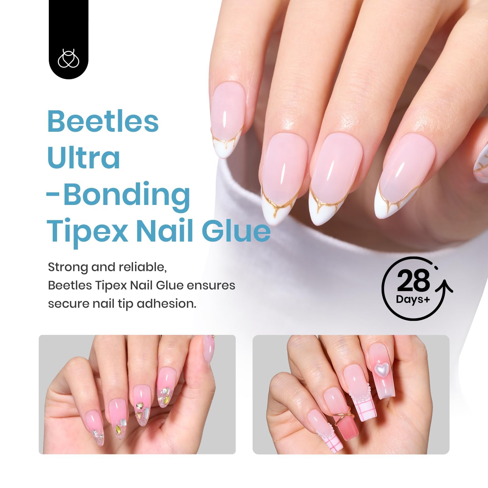 Beetles Tipex Nail Glue 20g Solid Nail Glue Gel Super Strong