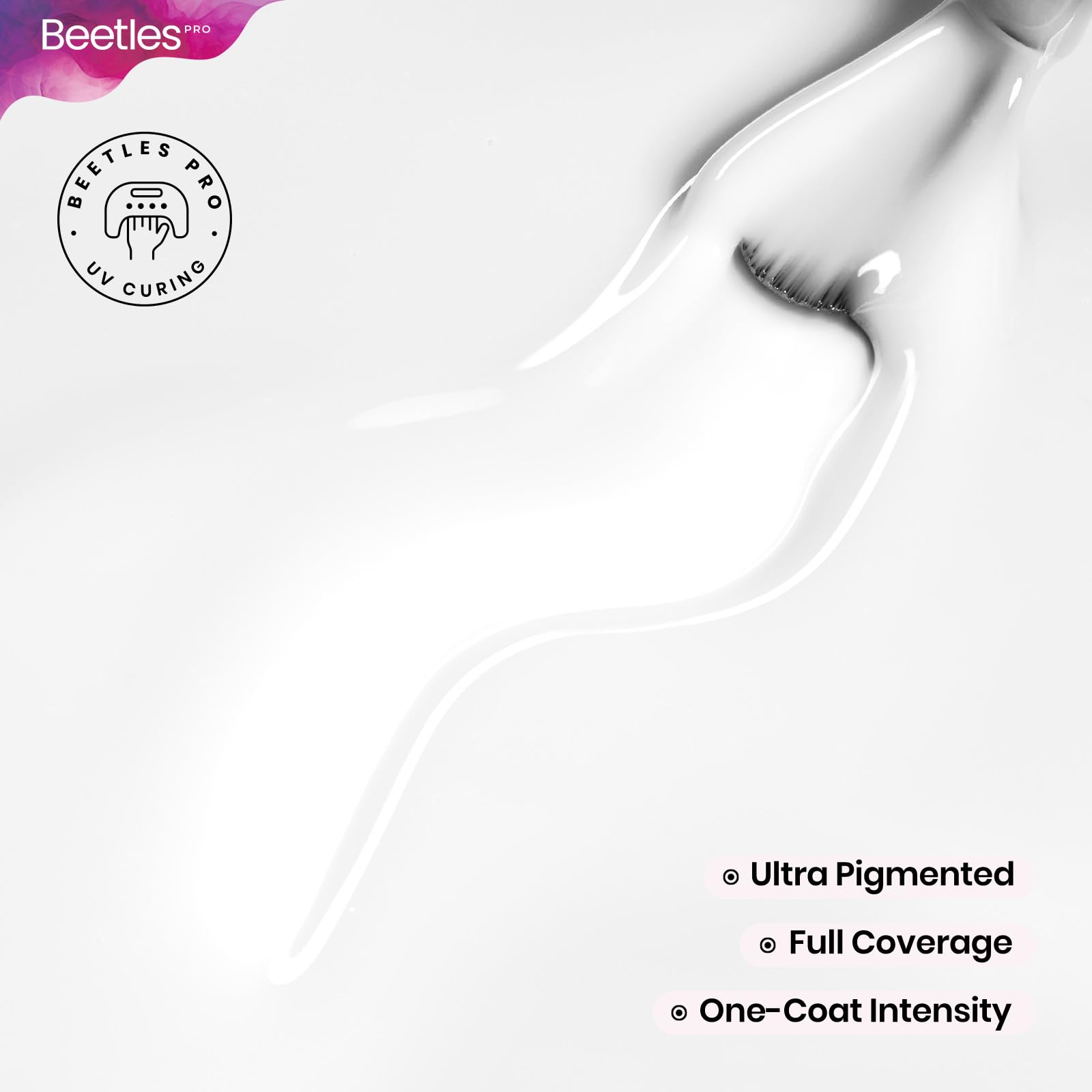 Beetles Pro White Gel Polish - Craving Calm French White Color 20ML Gel Polish