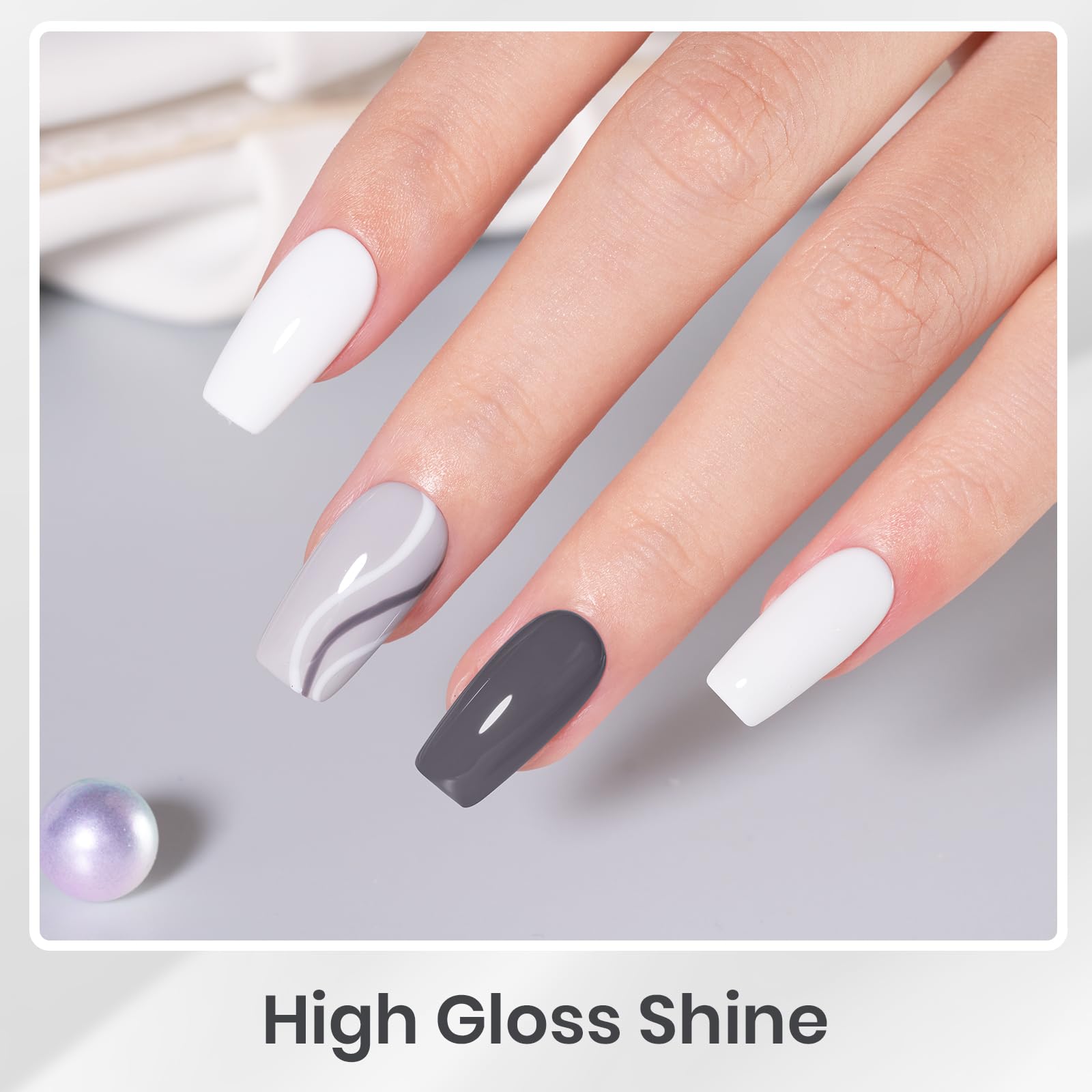 Prime High Gloss Shine -  6 Color Gel Nail Polish Kit