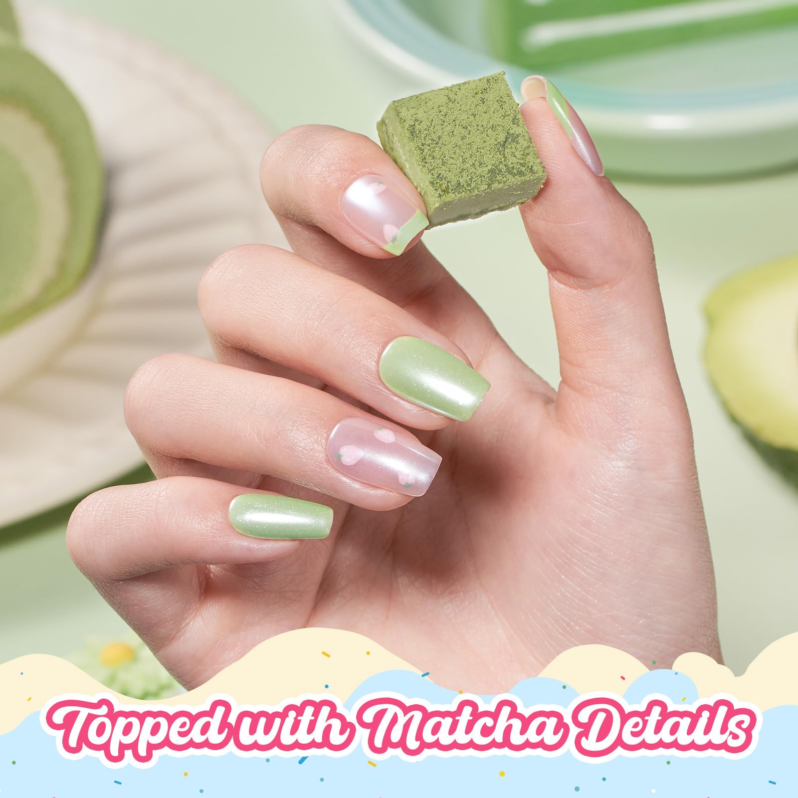 Beetles Mint Green Gel Nail Polish - Spring Nails Matcha Mousse Pastel Green Gel Polish