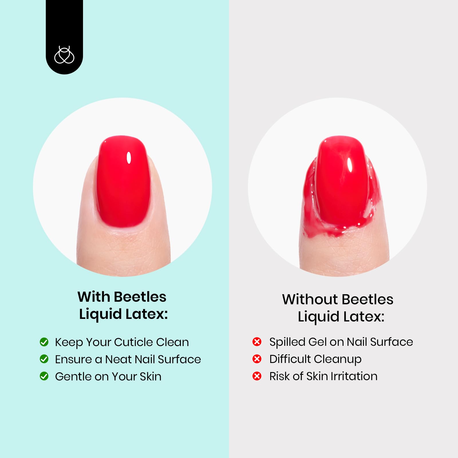 Beetles Liquid Latex for Nails 30ml Latex Liquid Nail Peel off Cuticle Guard