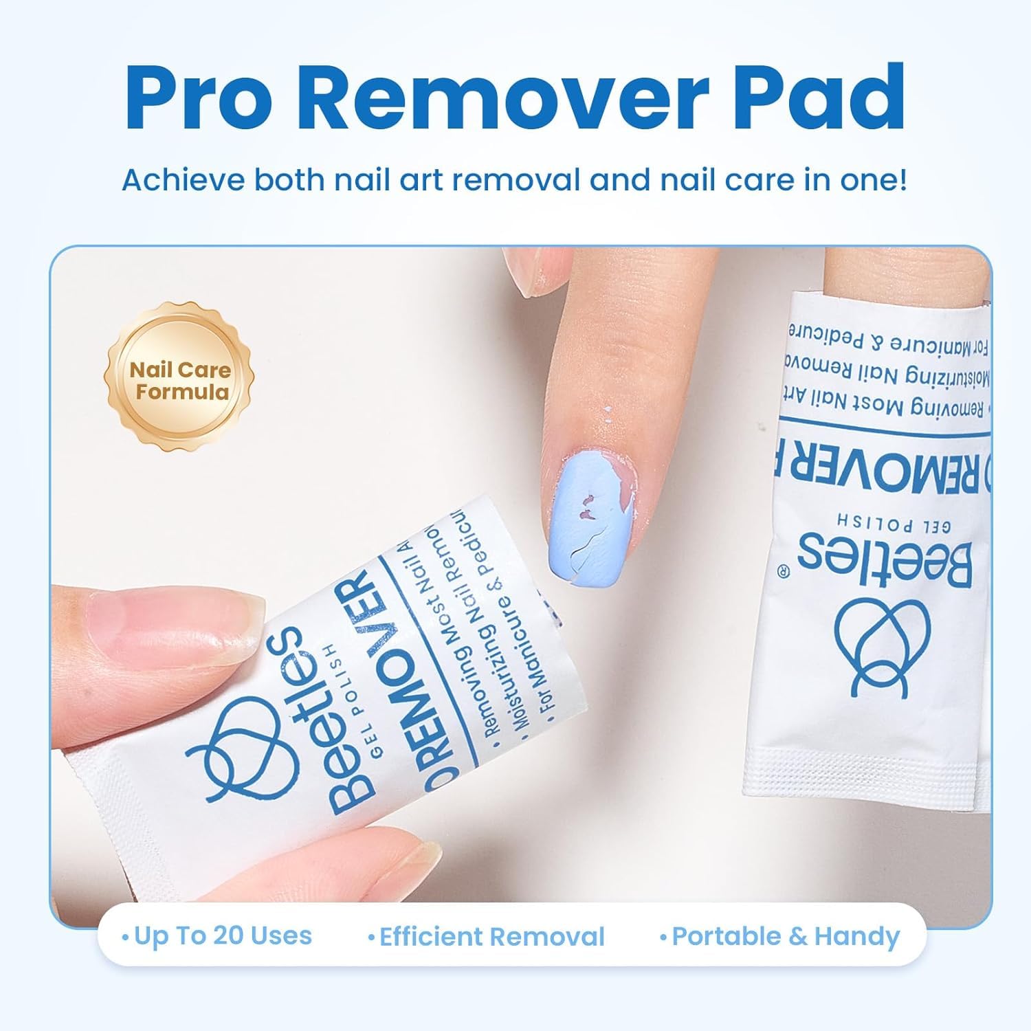 Beetles Gel Nail Polish Remover Kit Pro Remover Pad All-In-One Kit Beginner-Friendly