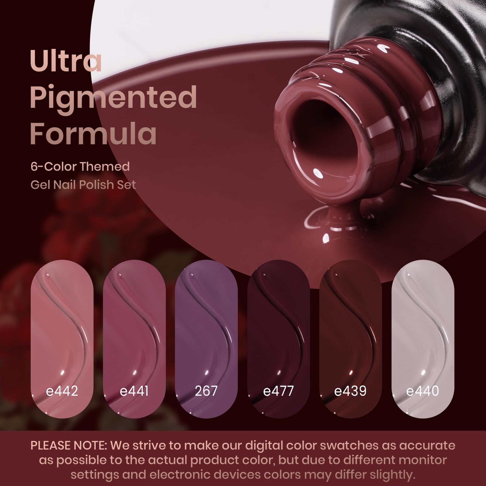 Rose Petals - 6 Colors Fall Gel Nail Polish