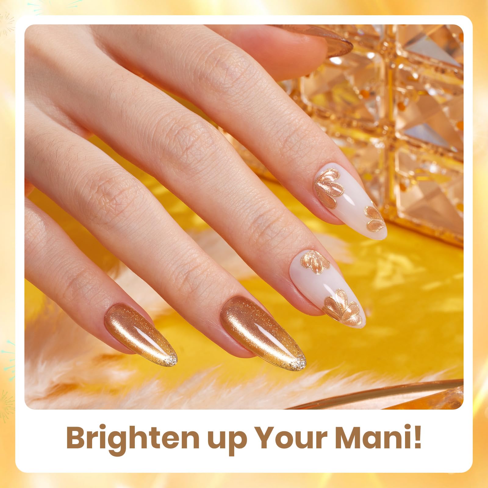 Daring Glow - 6 Colors Gold Cat Eye Fall Gel Polish Set