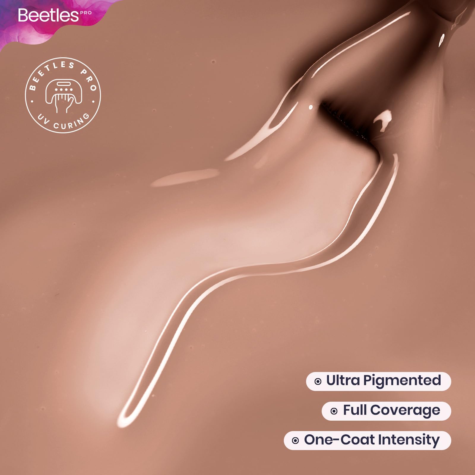 Beetles Pro Nude Gel Polish Let It Be 1 Pcs 20ml Nude Brown Neutral Gel Polish