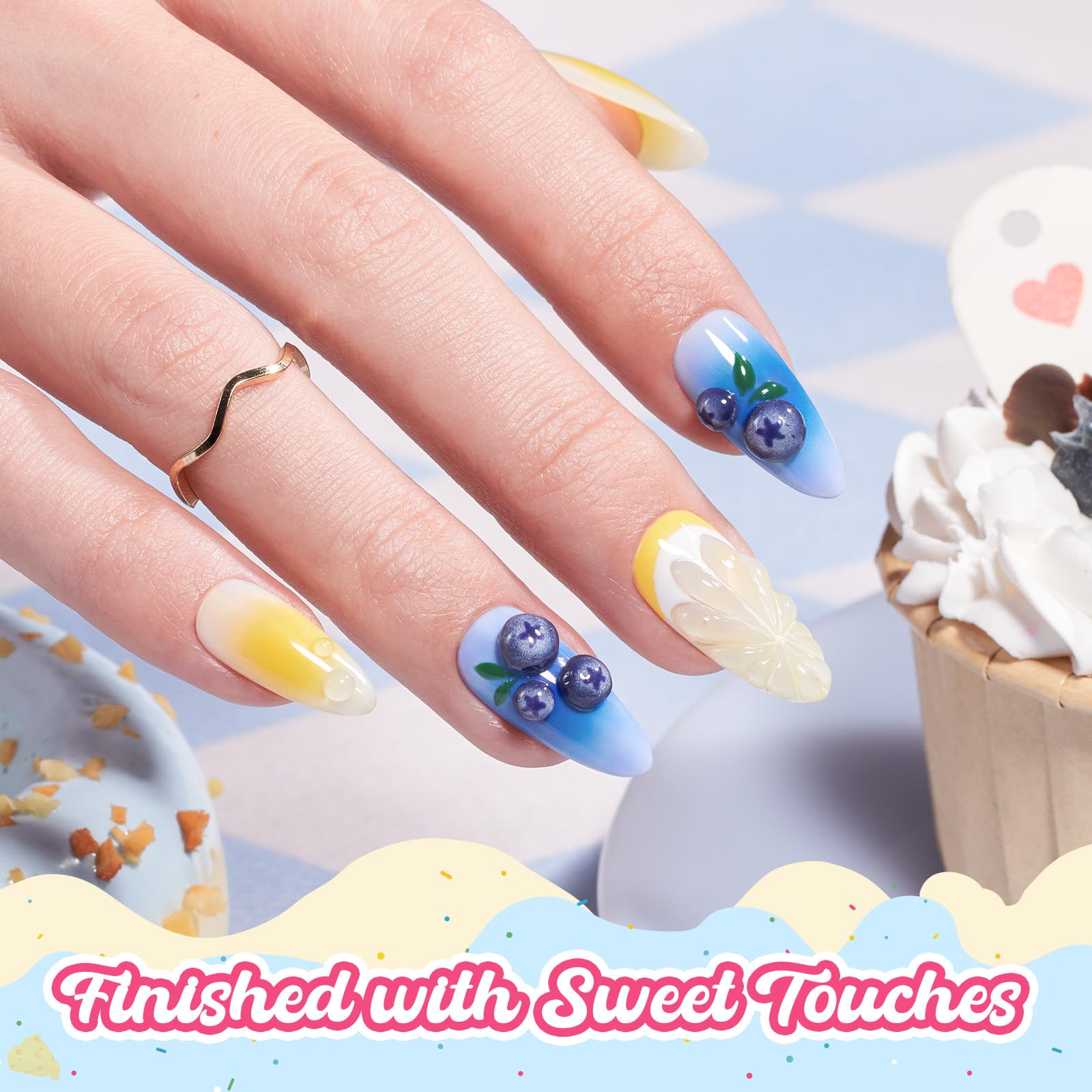 Beetles Blue Gel Nail Polish - Blueberry Smoothie Pastel Blue Gel Polish