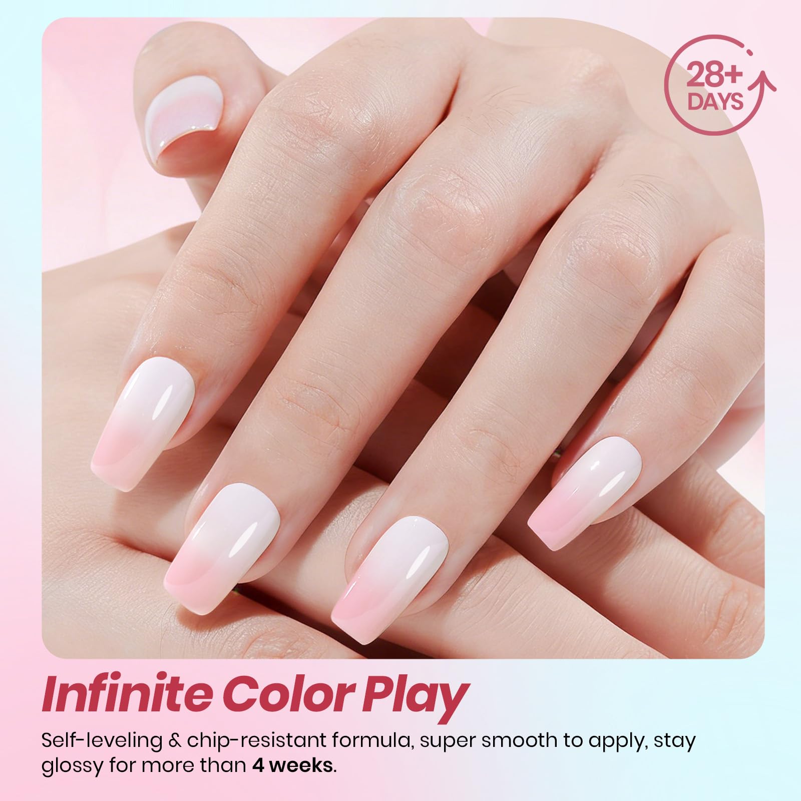 Beetles Soft Manifest 8 Colors Summer Nails Neutral Nude Glitter Pink Green Gel Set