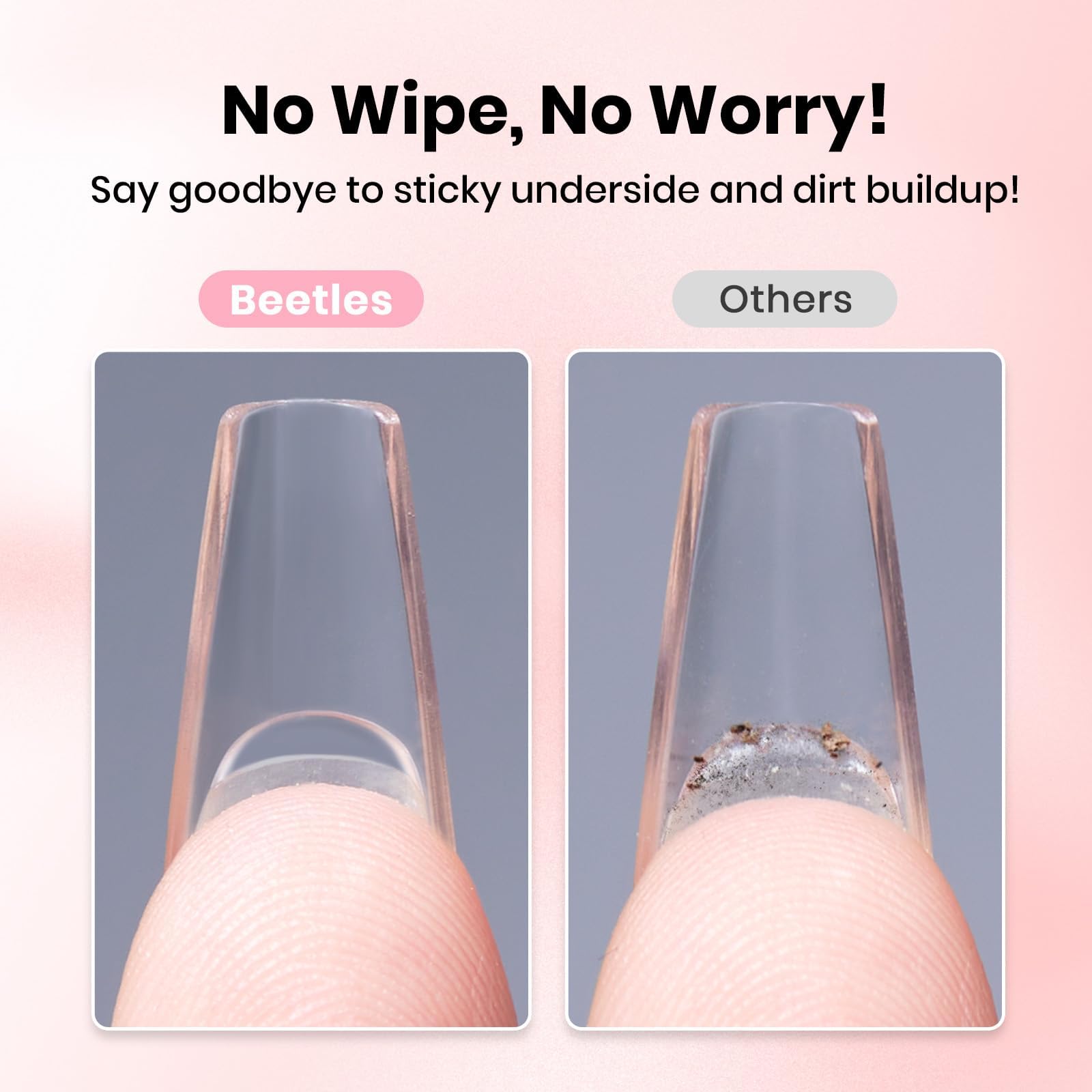 Beetles Nail Glue Essential Duo Dropper Design 20g No Wipe Hands-Free Nail Glue And 30ml Glass Dropper Nail Remover