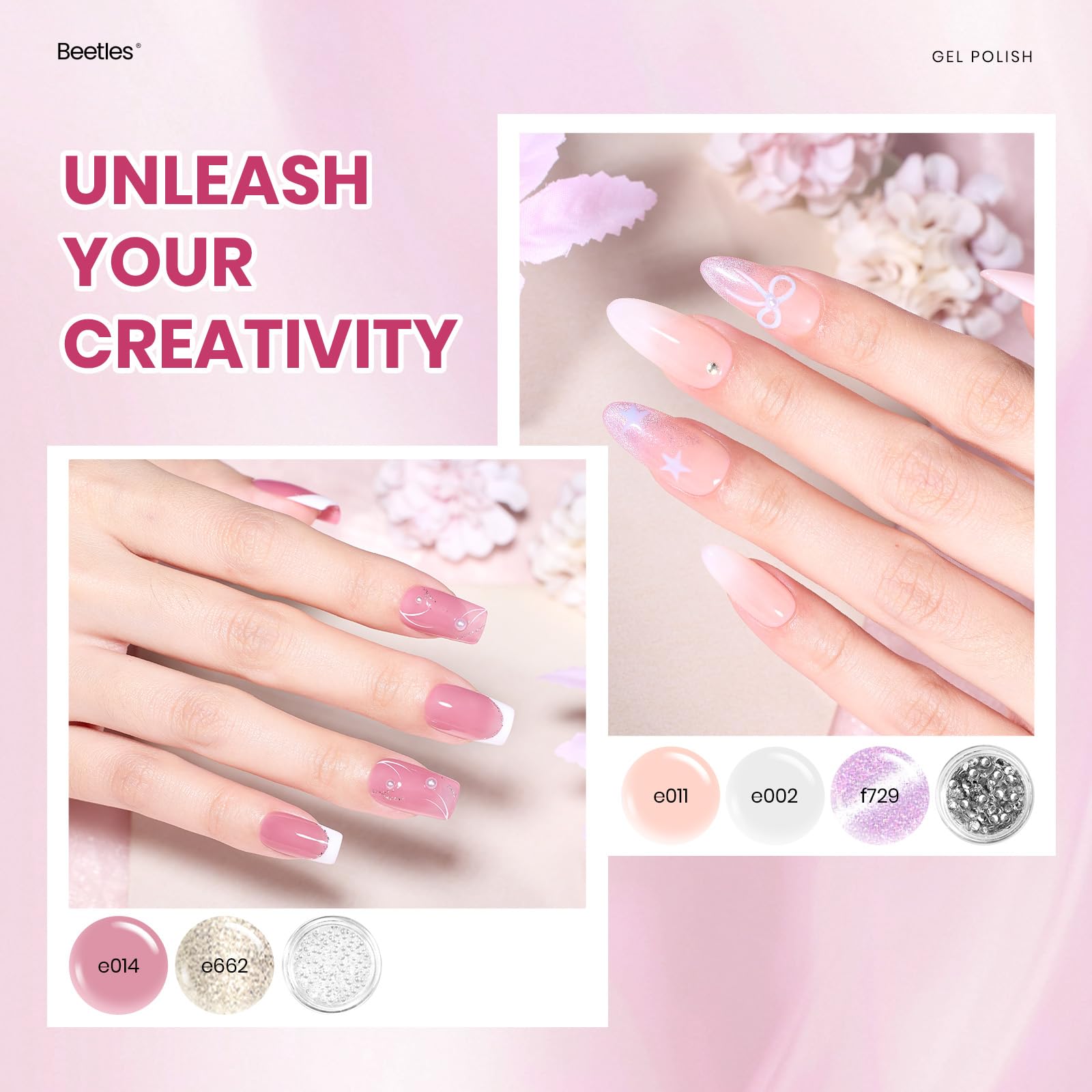 Glowy Grace - 20 Colors Pink Jelly Glitter Cat Eye Nude Gel Nail Polish Kit