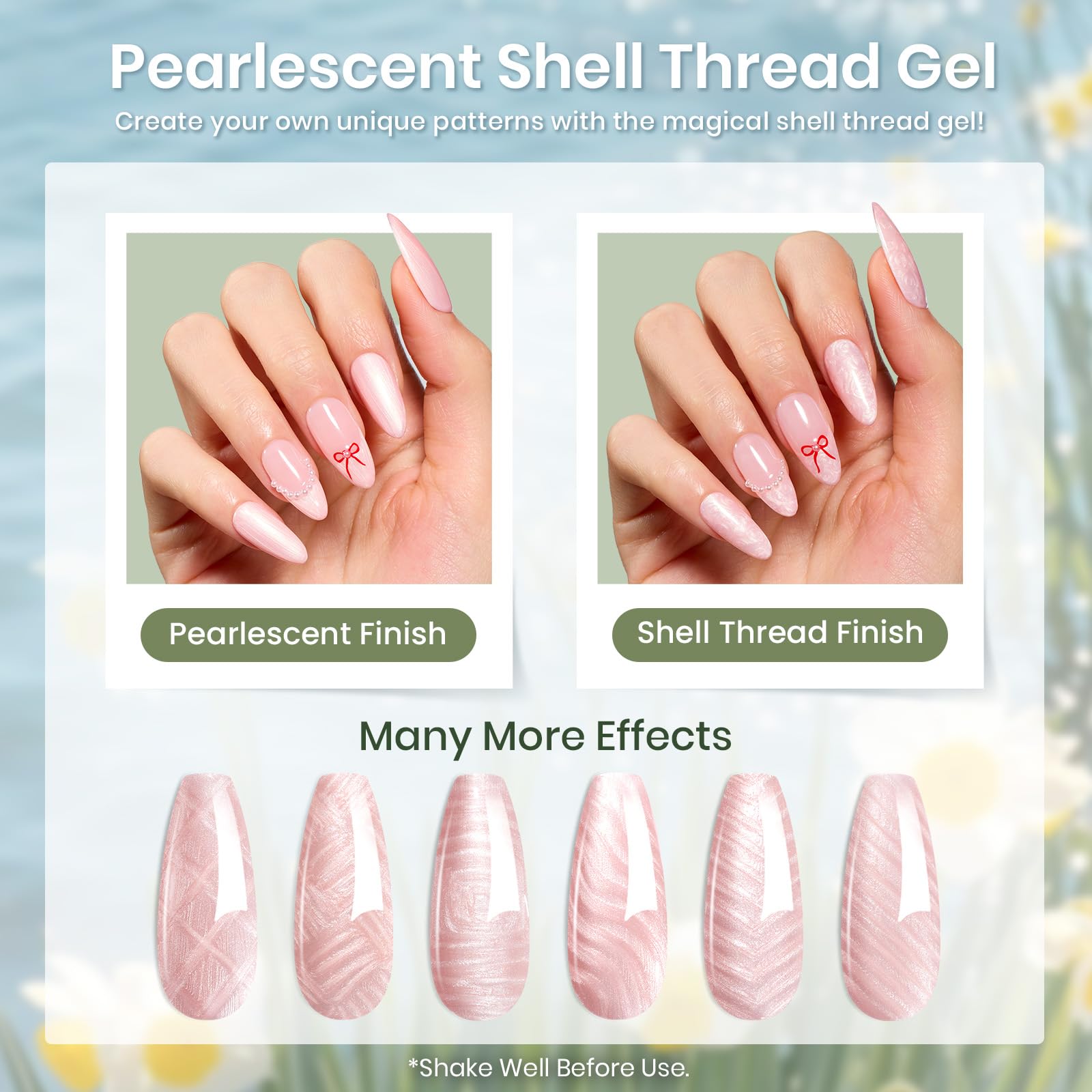 Beetles Pastel Gel Nail Polish 6 Colors Spring Pink Green Yellow Gel ...