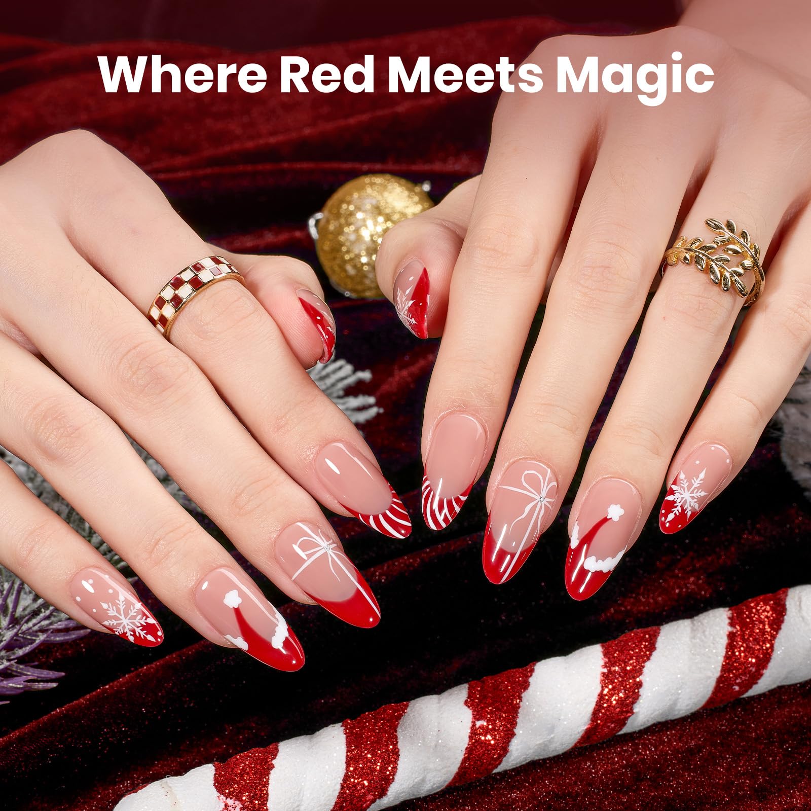 Beetles Gel Nail Polish Set - Stay Shining Crimson Glamour Shade Set