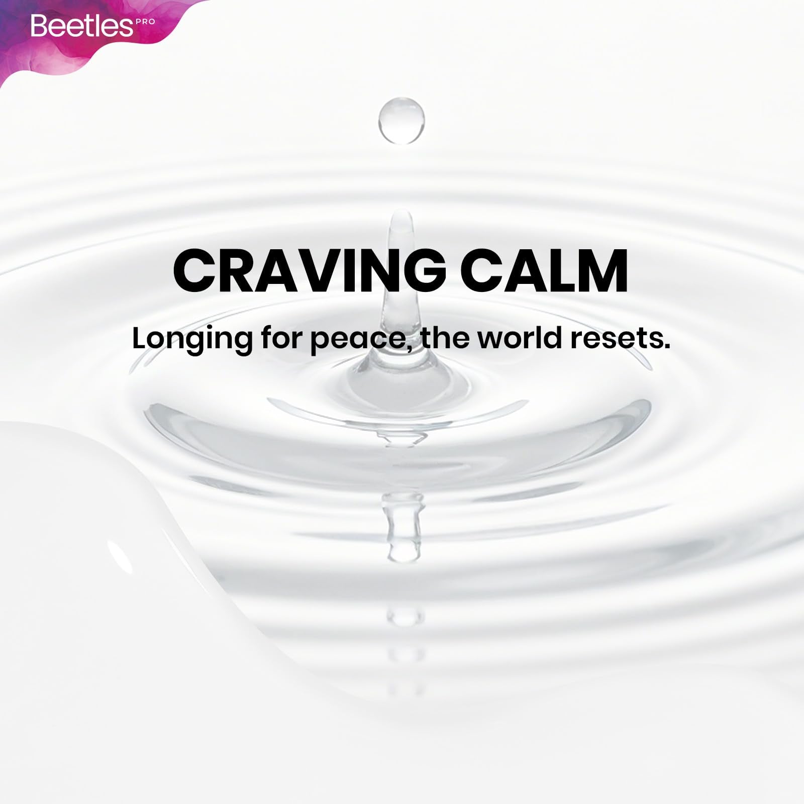 Beetles Pro White Gel Nail Polish - Craving Calm, HEMA Free & TPO Free, 15ml White Color Gel Polish