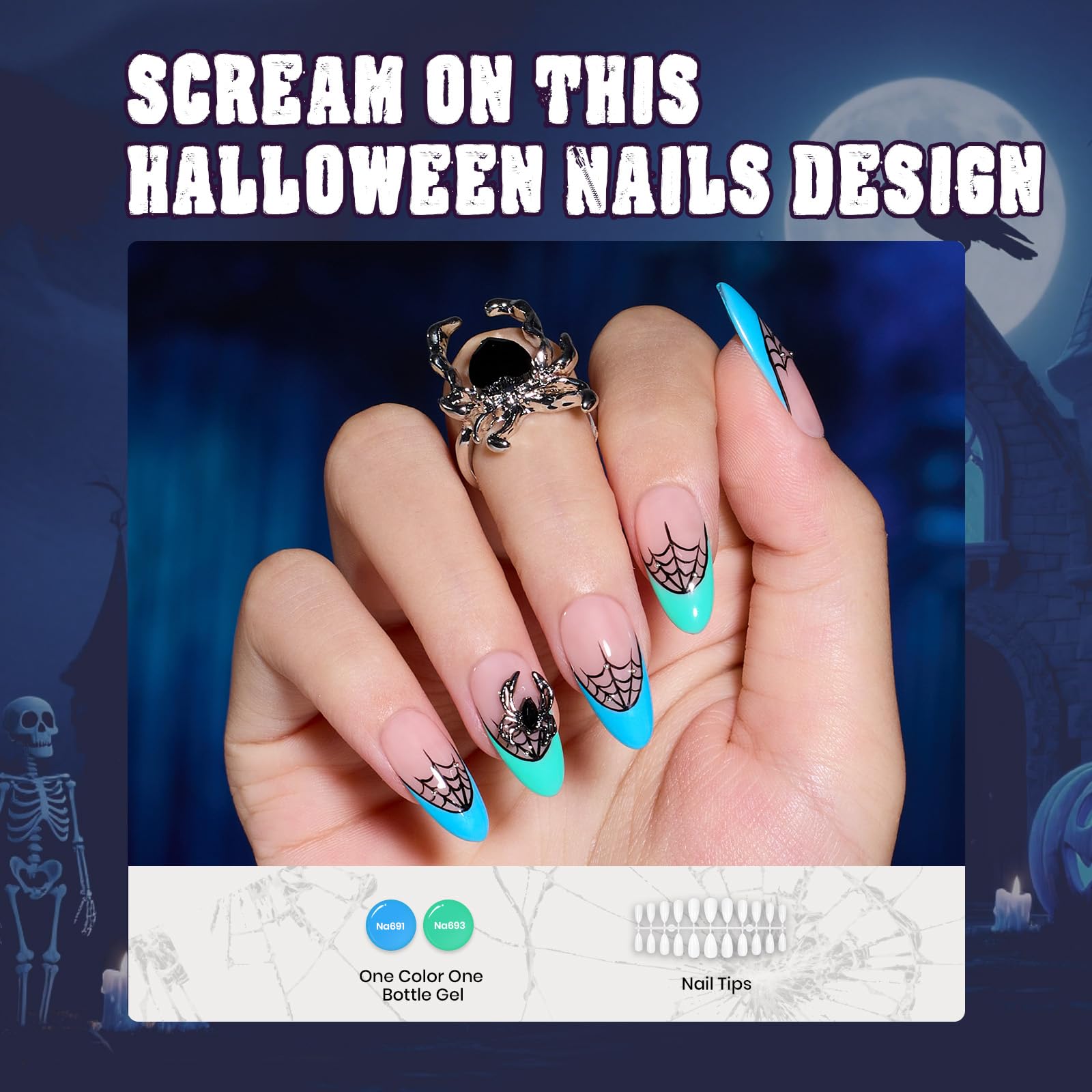 Beetles Halloween Gel Nail Polish Set 39Pcs Colorful Bottle Set Free Pinic Basket Perfect Gift Beetles Pretty Box
