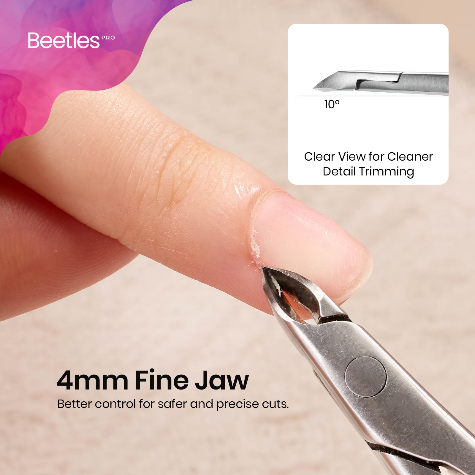 Professional Grade - Beetles Cuticle Nippers Professional Trimmer