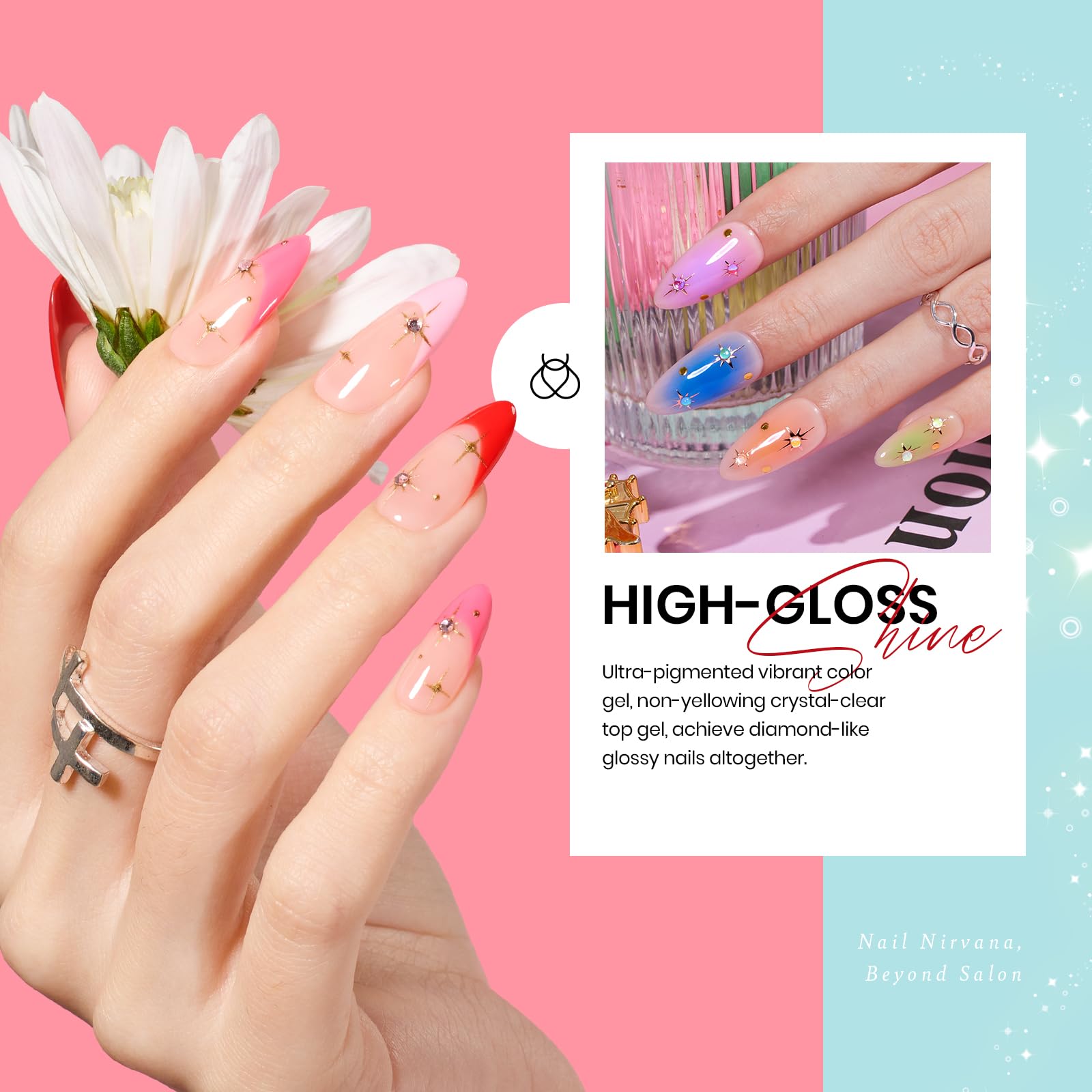 Shoujo Manga - 20 Gel Colors Set with Top and Base Coat