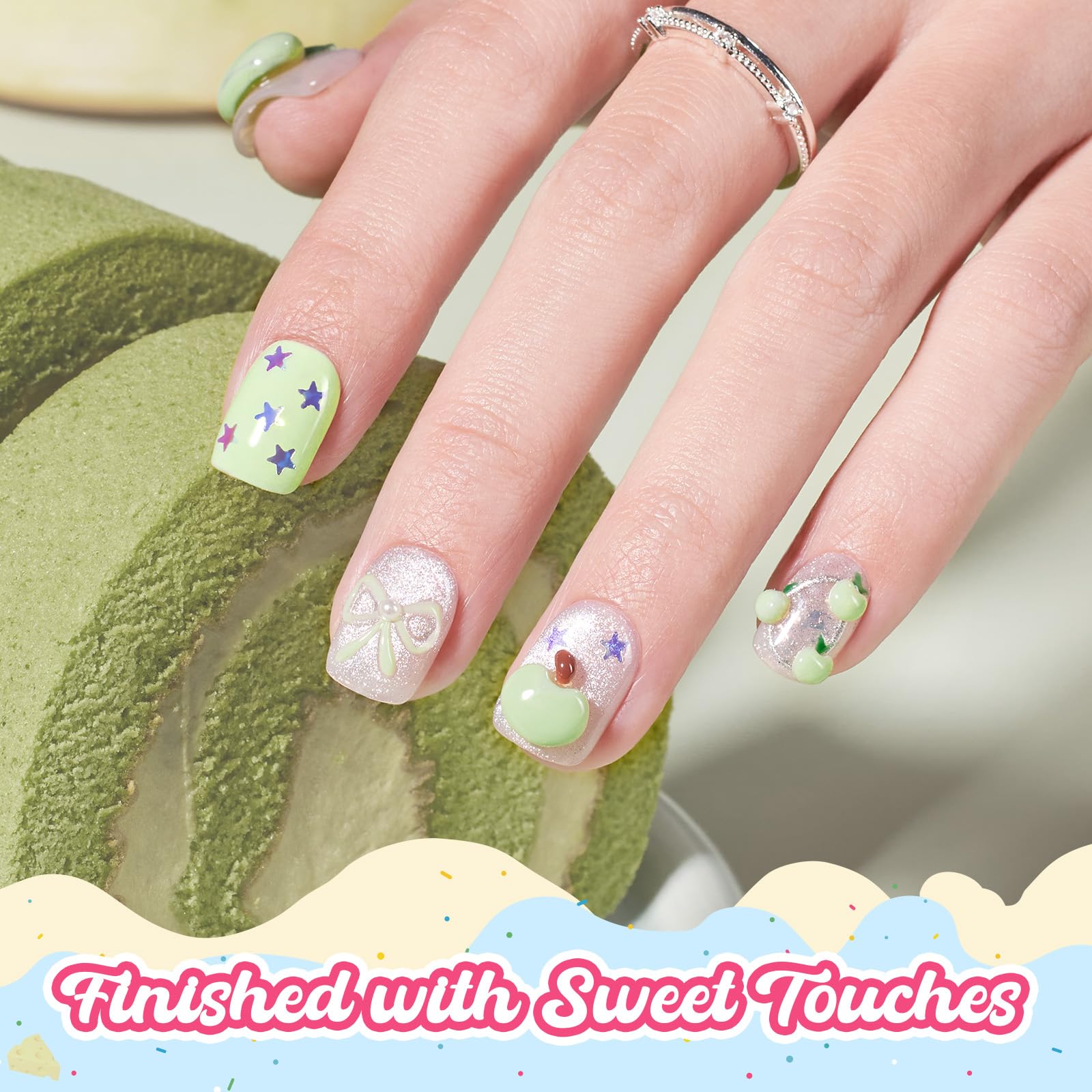 Beetles Mint Green Gel Nail Polish - Spring Nails Matcha Mousse Pastel Green Gel Polish