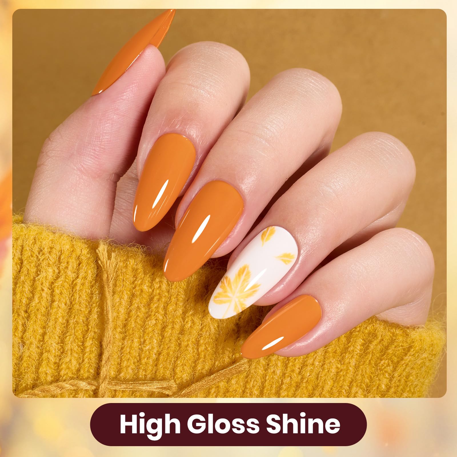 Golden Blessing - 6 Colors Fall Gel Nail Polish Set Kit