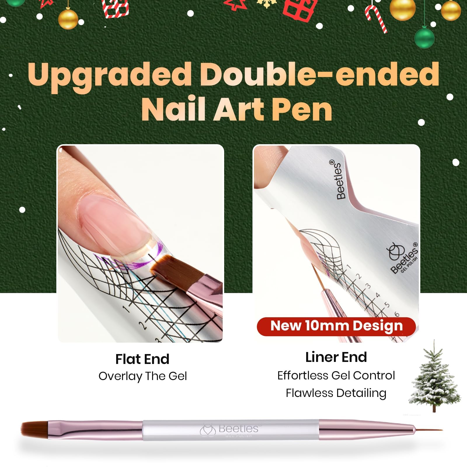 Beetles Christmas Limited Hard Gel Kit 3 Colors 9 in 1 Nail