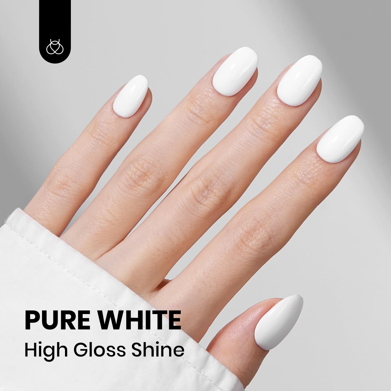 Hema-Free Monochrome Aesthetic Beetles Balck and White Gel Polish 2 Pcs 15ML