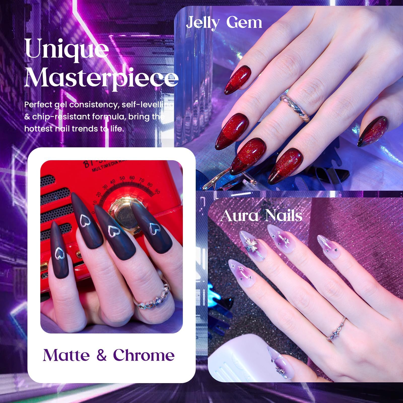 Jelly Magic -  6 Colors Summer Gel Nail Polish