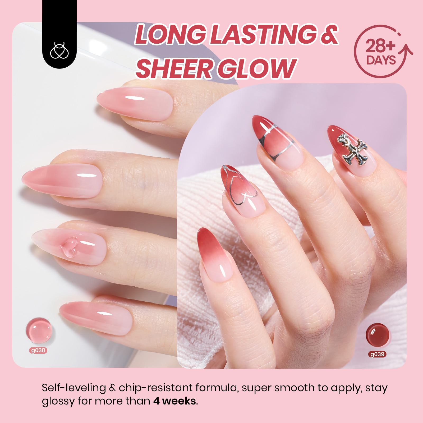Juicy Shine Jelly Set - 6 Colors Gel Nail Polish Set
