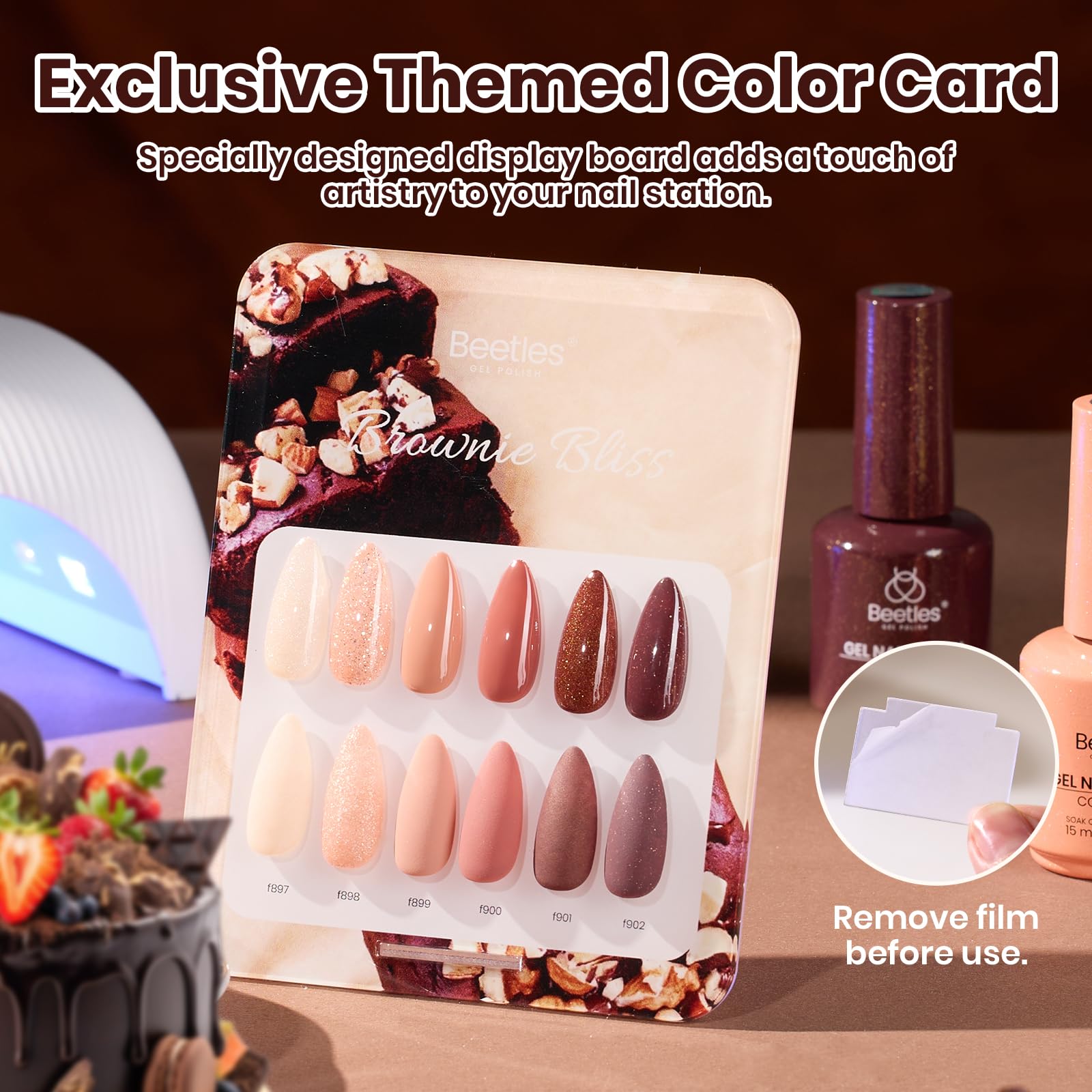 Beetles Brown Gel Polish - 6 Colors Light Dark Brown Color Set