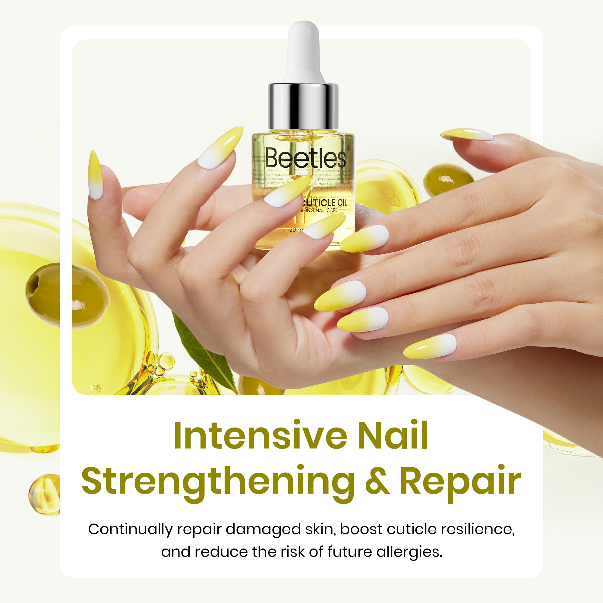 Beetles Plant-Based Formula Healthier Cuticles Cuticle Oil For Nails 20ml Nail Care