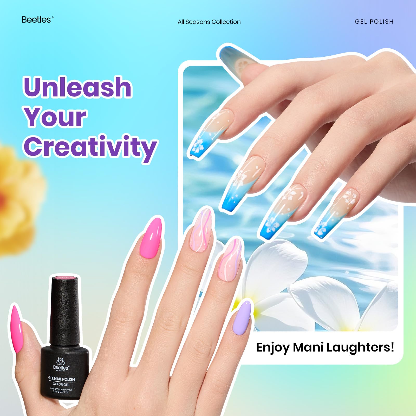 All Season Gel Nail Polish Set | 55 Nail Gel Polish Colors Kit£¨total 66pcs