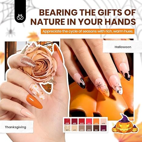 Seasonal Harmony Gel Nail Polish | 60 Nail Gel Polish Colors Kit total 70pcs