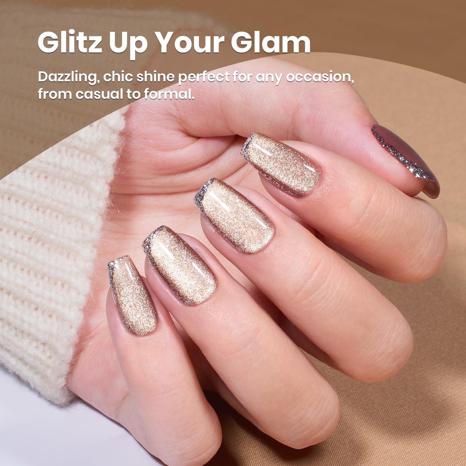 Velvet Cinnamon Cat Eye - 15ml Gel Polish Nail Colors