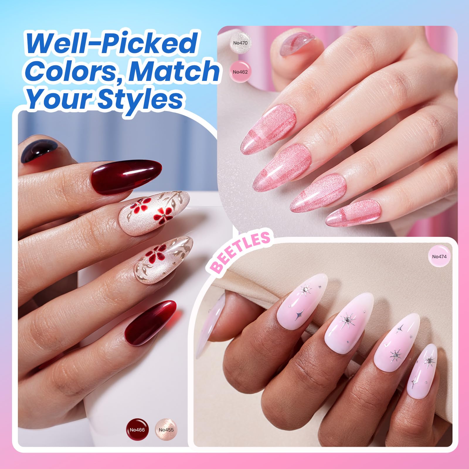 Beetles Gel Nail Starter Kit 2026 DEAL BOX Jelly Veil 25 Colors