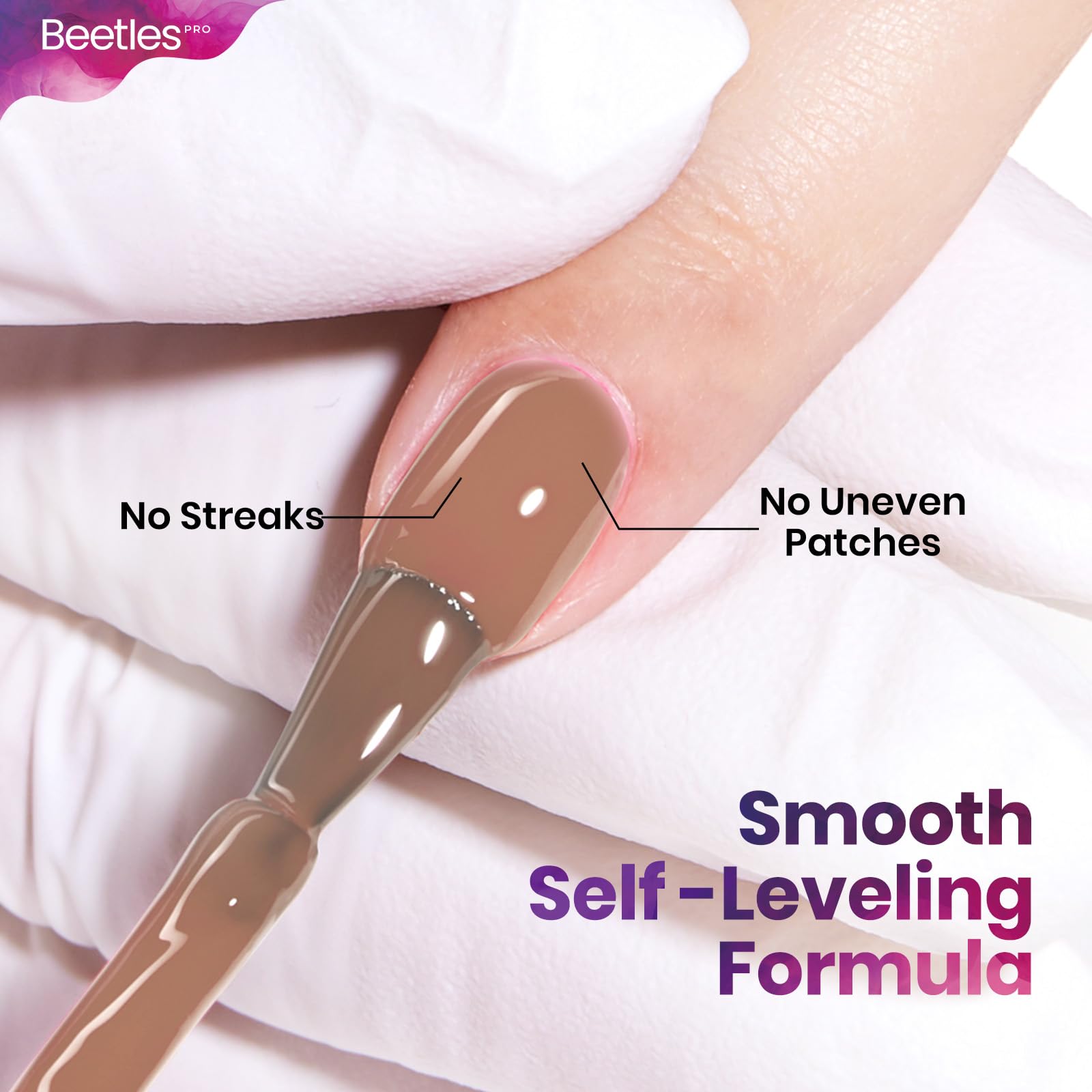 Beetles Pro Nude Gel Polish Let It Be 1 Pcs 20ml Nude Brown Neutral Gel Polish