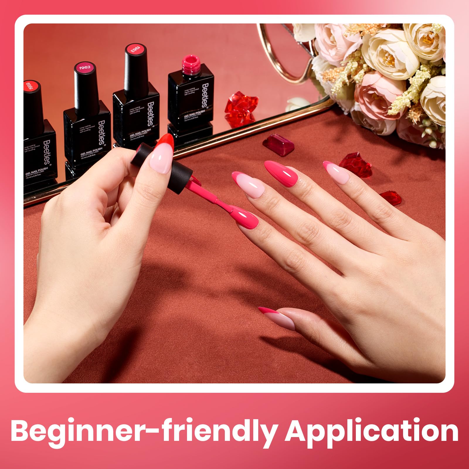 Prime Crimson Horizon -  6 Colors Burgundy Bloody Red Pink Gel Polish Set
