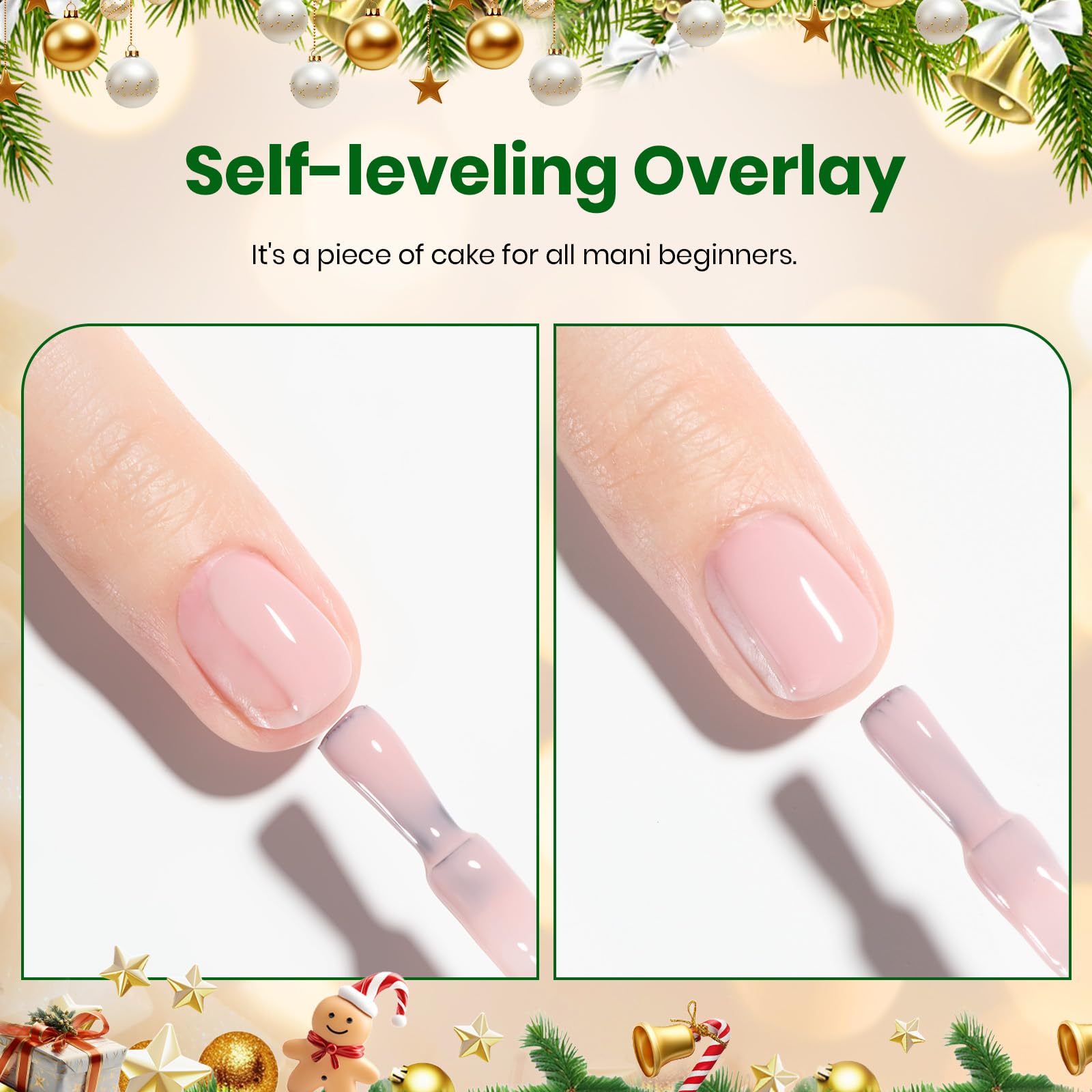 Beetles Rubber Base Gel Nail Polish - Christmas Limited 6 Colors Nude Gel Polish