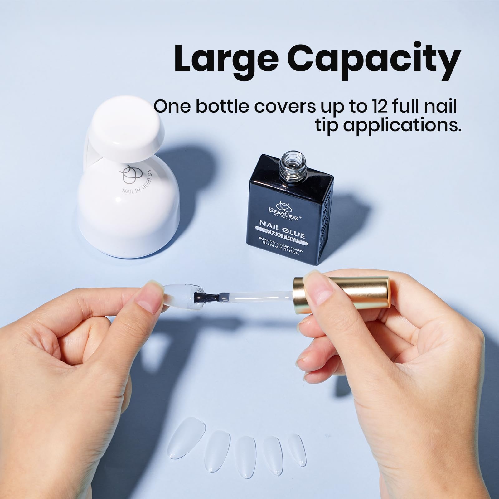Beetles 15ml HEMA-Free Nail Glue Gel - TPO Free UV Nail Glue