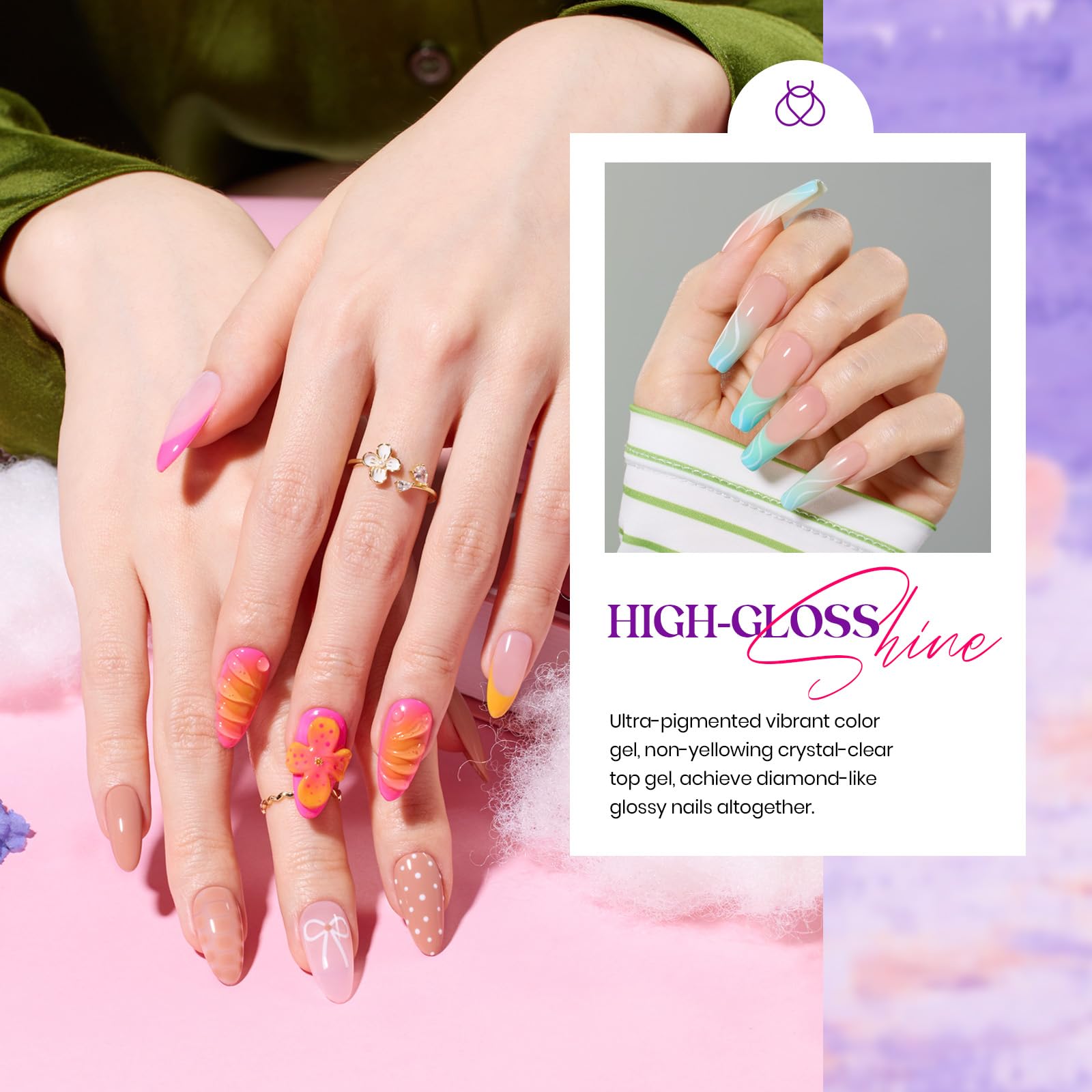 Beetles Gel Polish Winter Gel Nail Polish Set 32 Colors All Seasons Kit with Base Top Coat UV LED Needed Gifts