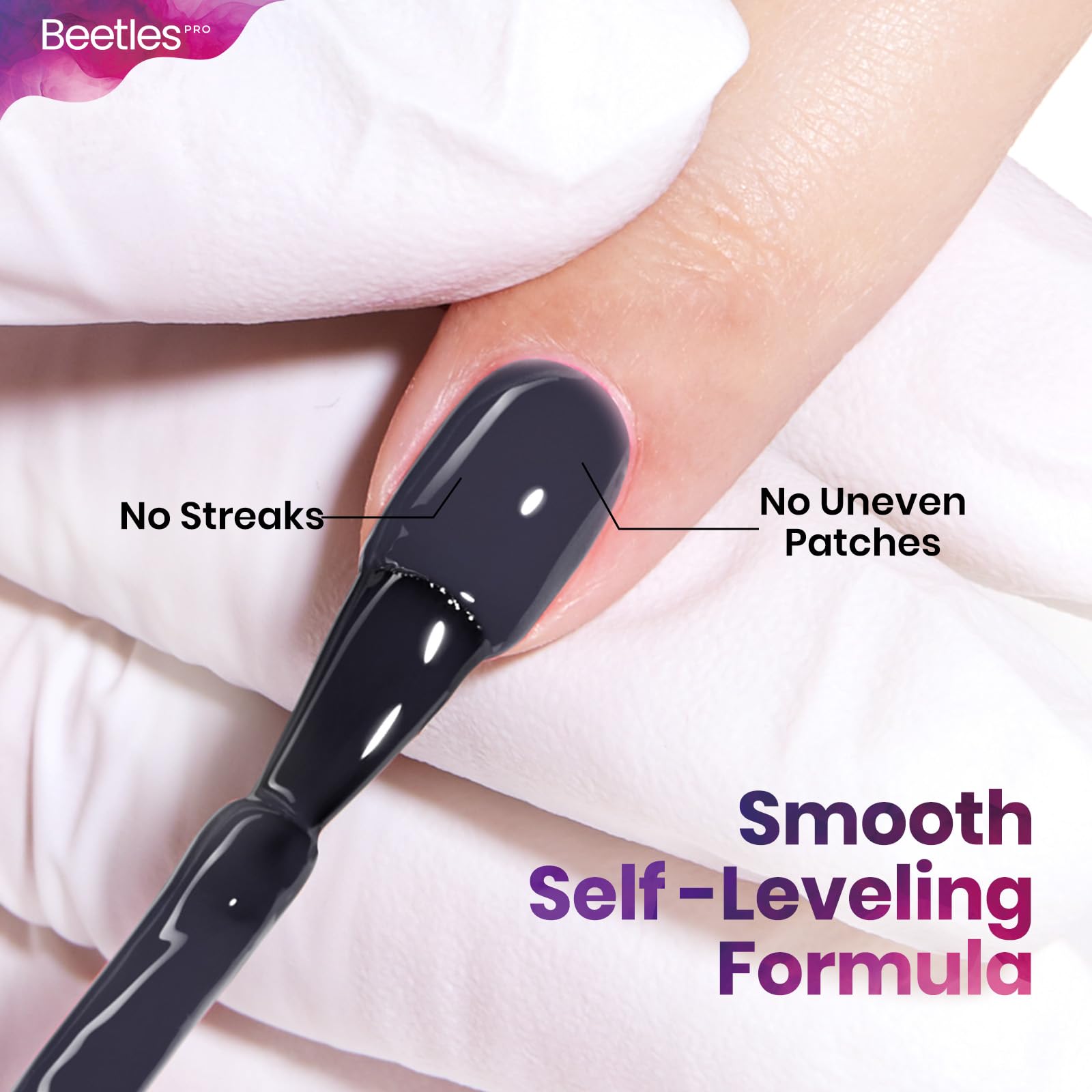 Beetles Pro Blue Gel Polish - Under The Radar, Dark Blue Color 20ML Gel Polish