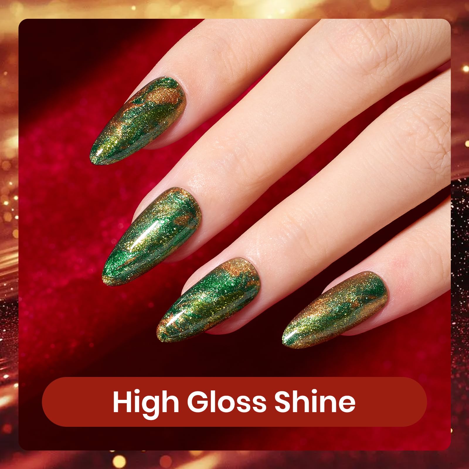 Glamour Era - 6 Colors Fall Glitter Gel Nail Polish Set