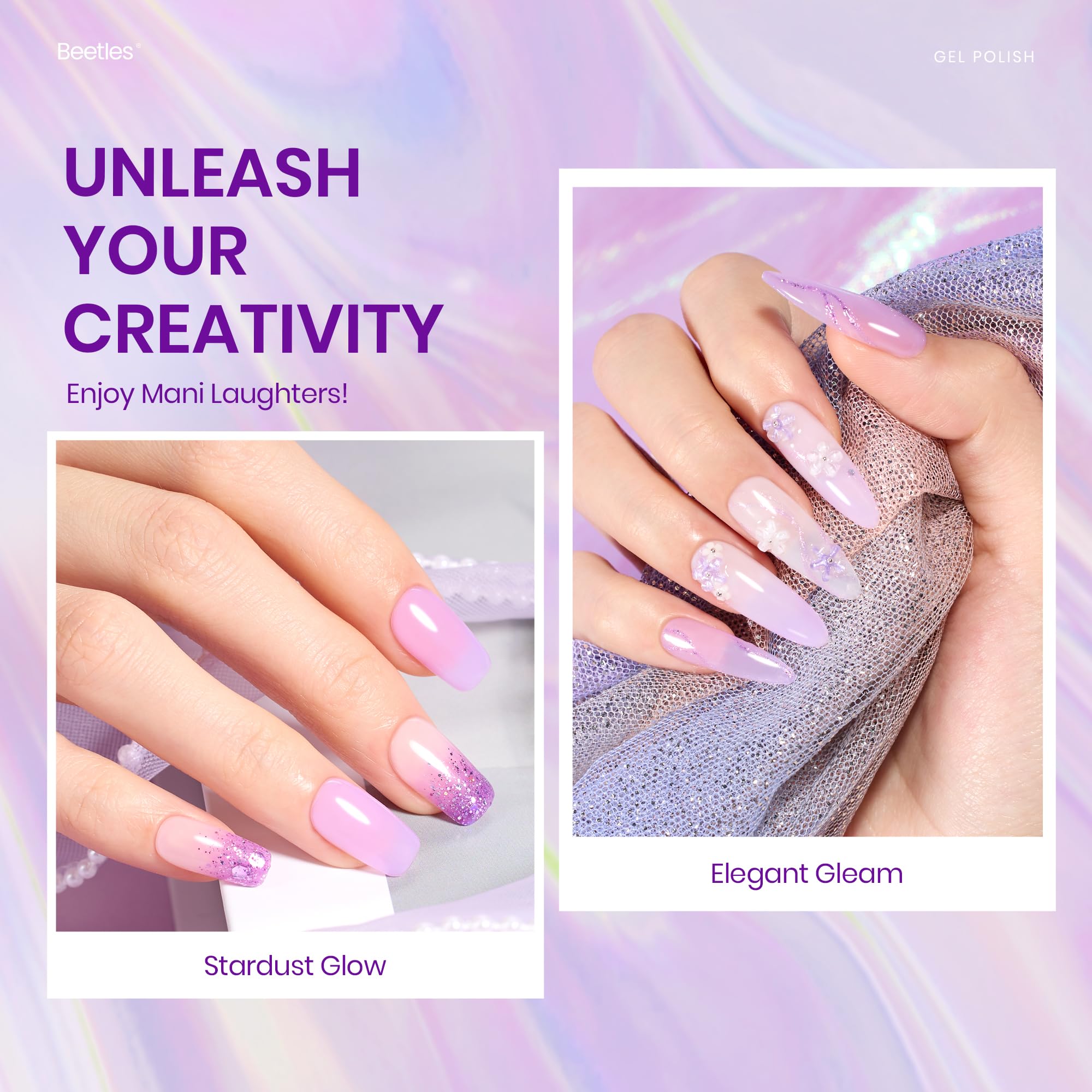 Moonlight Whimsy -6 Colors Purple Glitter Shimmer Jelly Spring Set