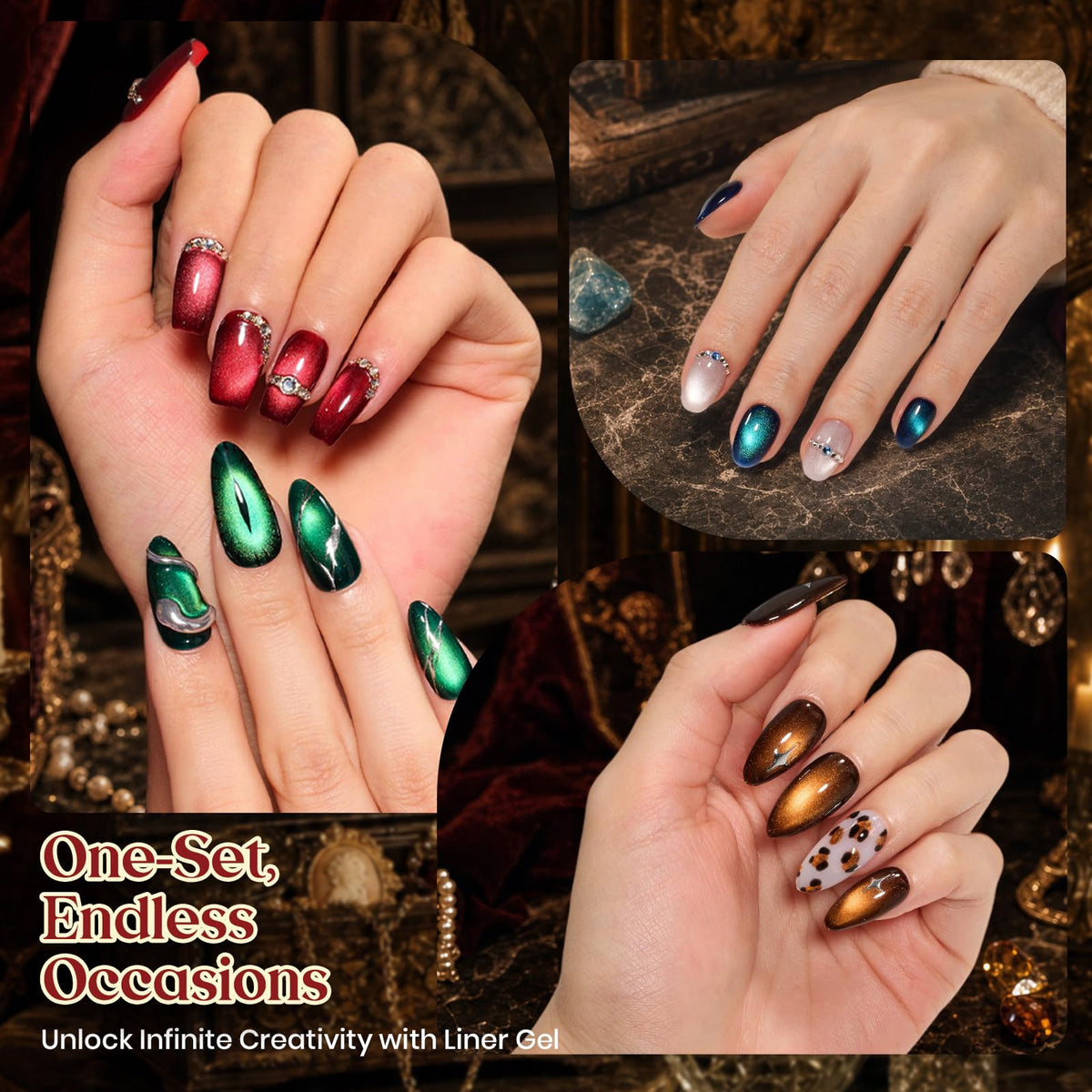 Beetles 10 Colors Cat Eye Gel Nail Polish Set – Oracle Gems