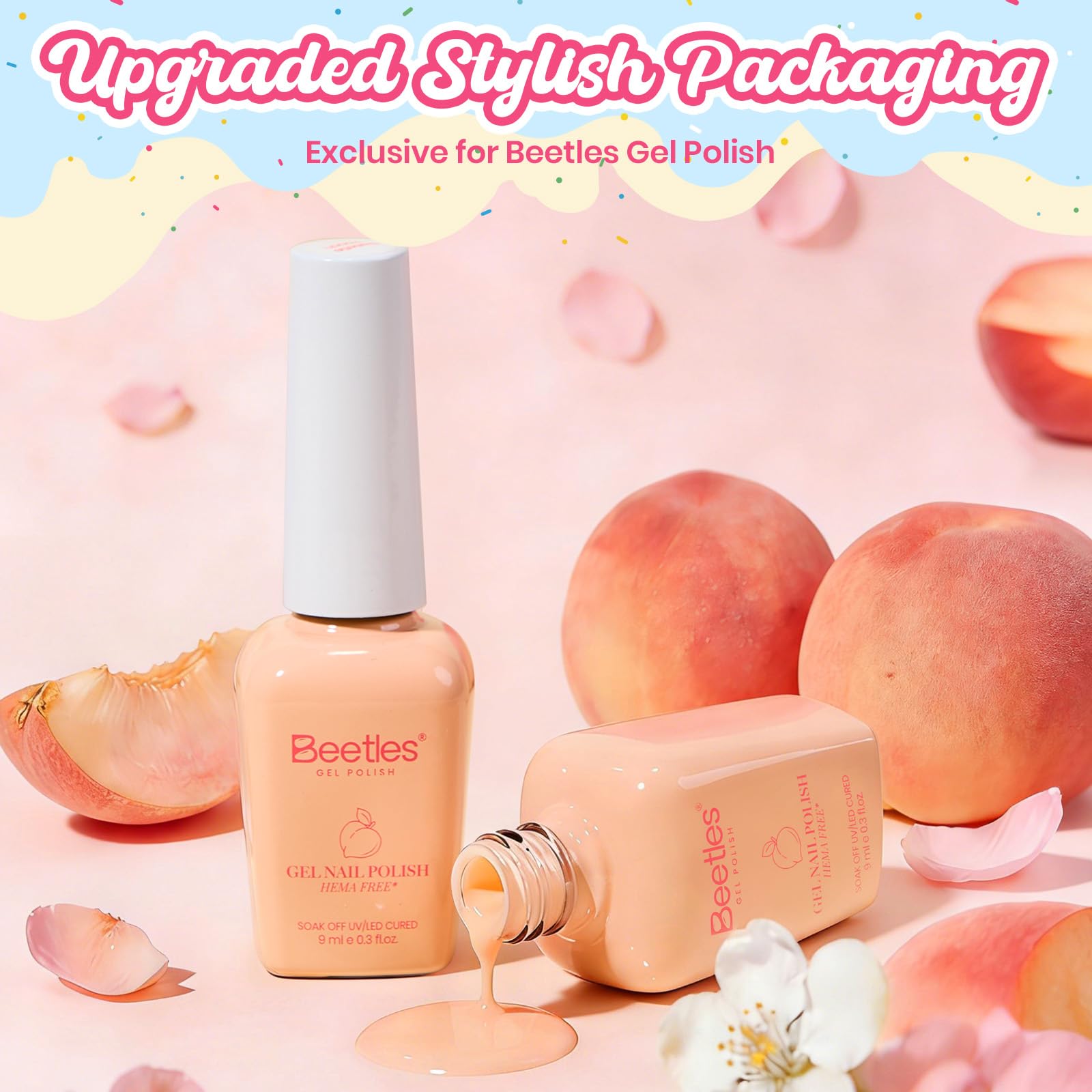 Beetles Coral Gel Nail Polish - Spring Nails Sweetie Peach Pastel Orange Gel Nail Polish