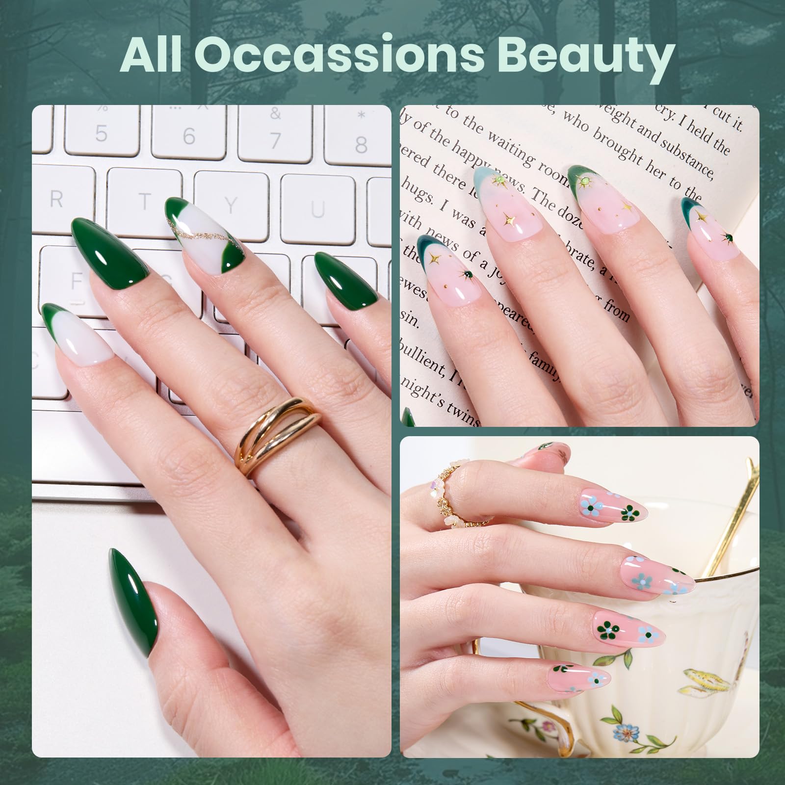 Beetles Gel Nail Polish Set - Stay Shining Forest Fog Shade Set