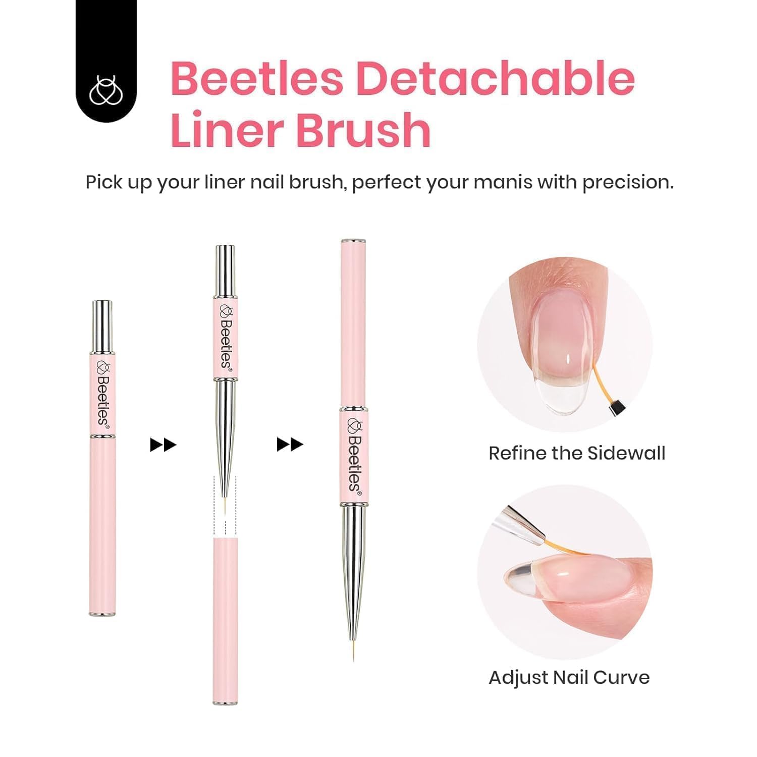 Beetles 3 Pcs Hema-Free 8-In-1  Builder Gel Top Coat With Base Coat Set