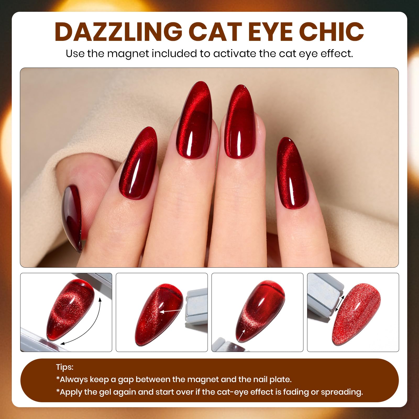 Autumn Aura - 20 Colors Fall Cat Eye Gel Nail Polish Set (5ml/Each)