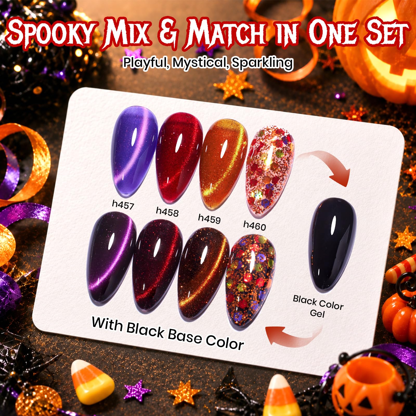 Beetles Halloween 6 Colors Gel Nail Polish Set 2026 Limited Edition Gift Box