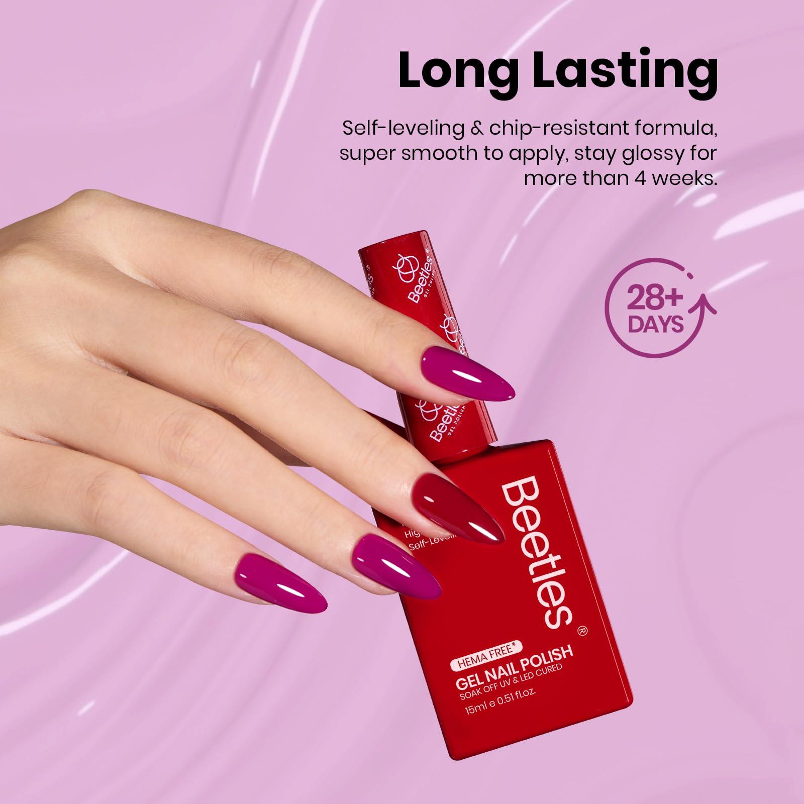 Hema Free Midnight Elegance - Colorful Bottle 6 Color Each 15ml Gel Polish