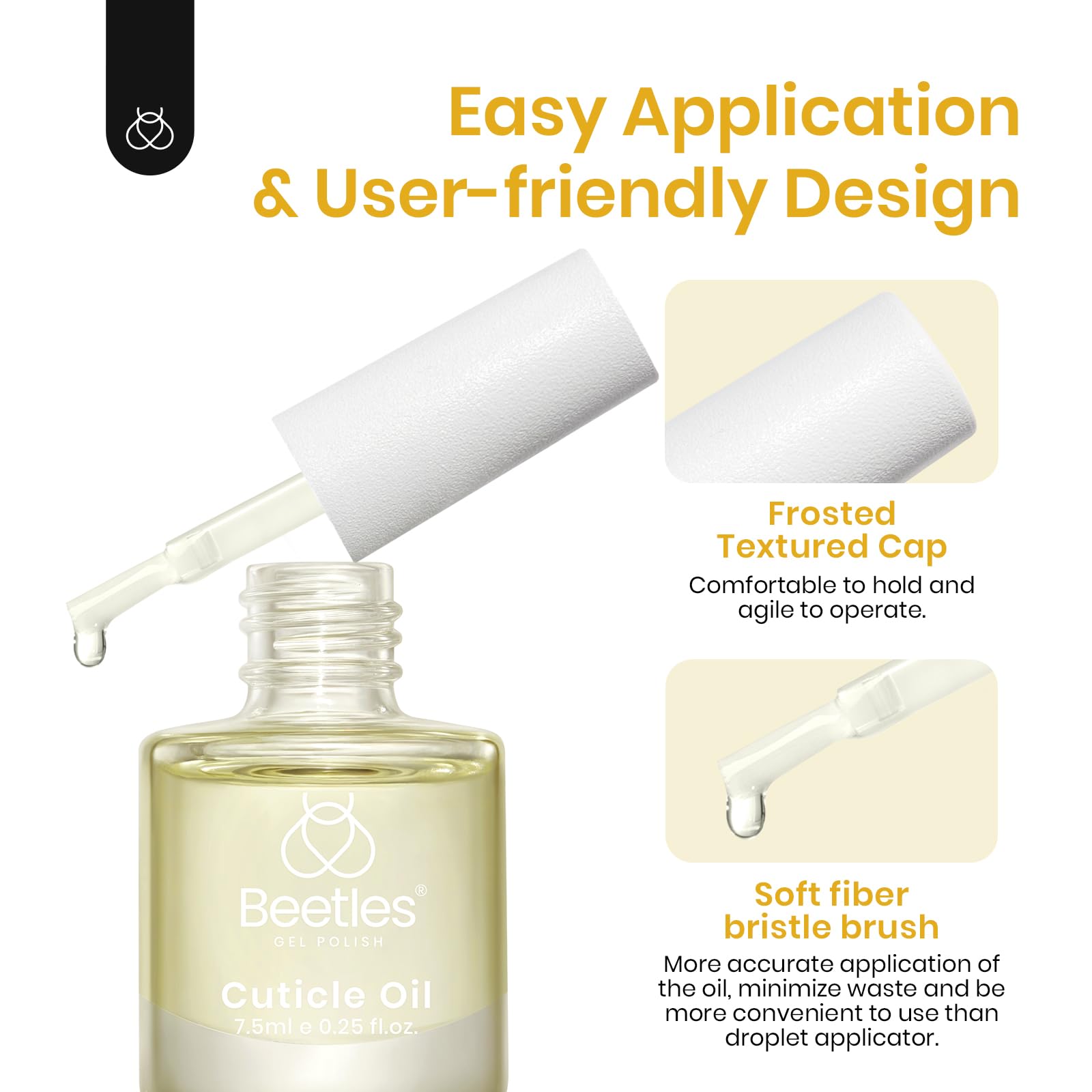 Beetles Cuticle Oil For Nails 7.5ml Nail Care Natural Ingredients